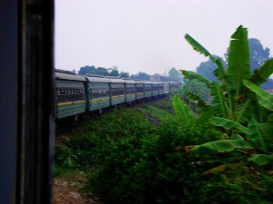 train view in Vietnam